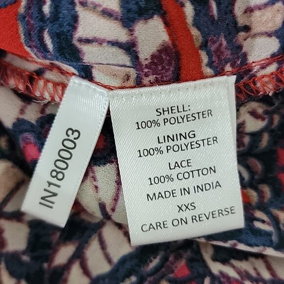 Happy X Nature Kate Hudson Phoenix Butterfly Ruffled Red Mini Dress XXS - Picture 13 of 15